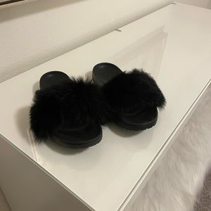 Ugg furry slides size 7